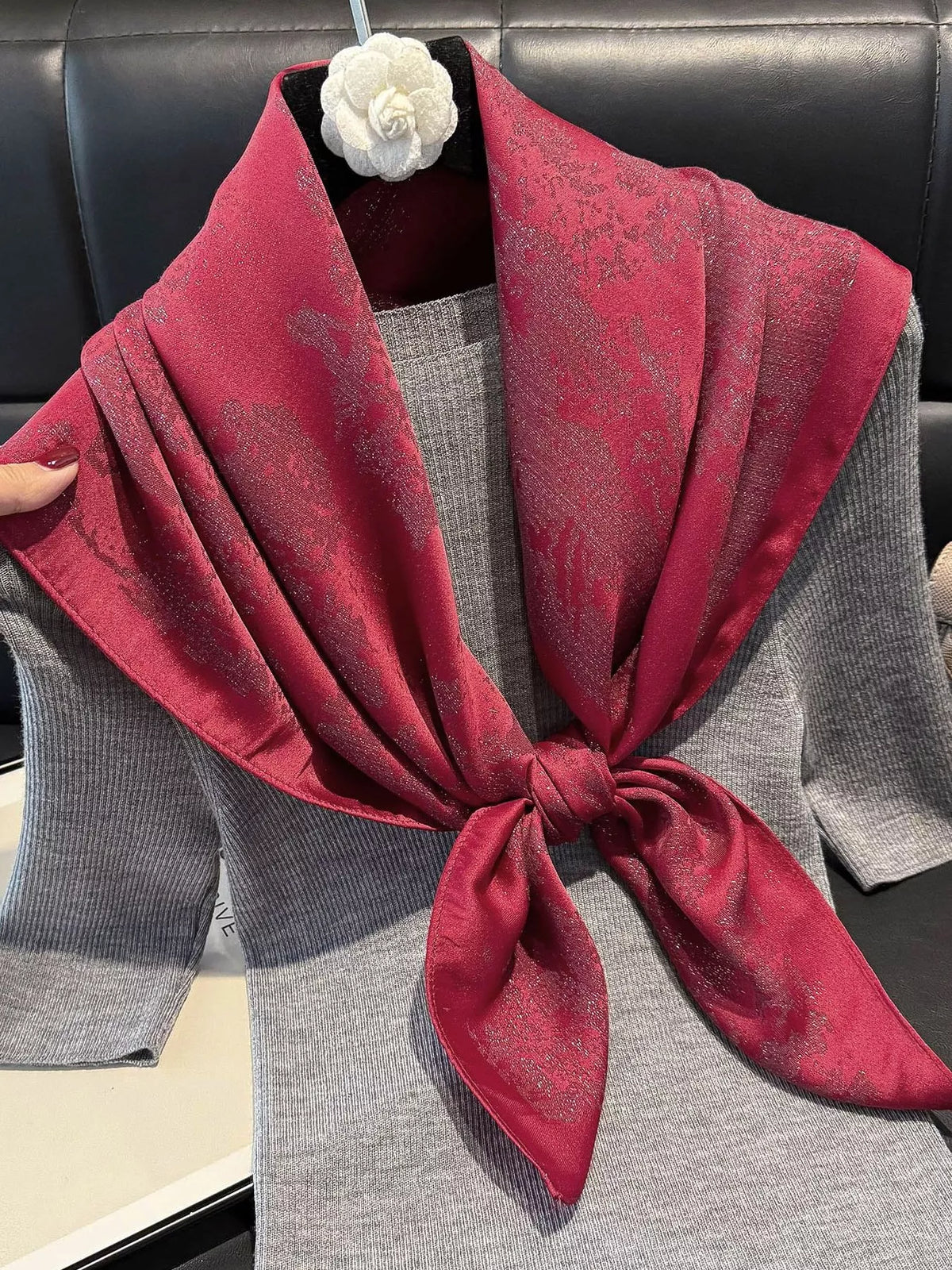 Lightweight Silky Square Scarf