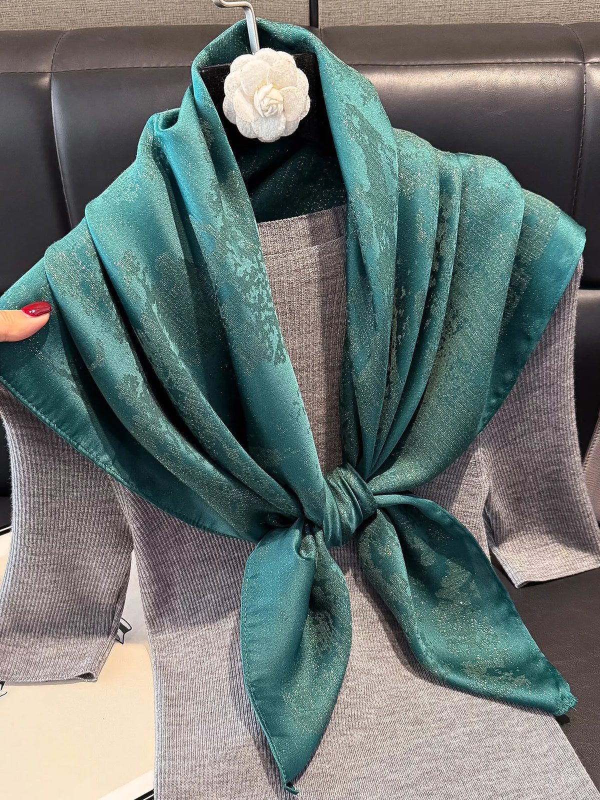Lightweight Silky Square Scarf