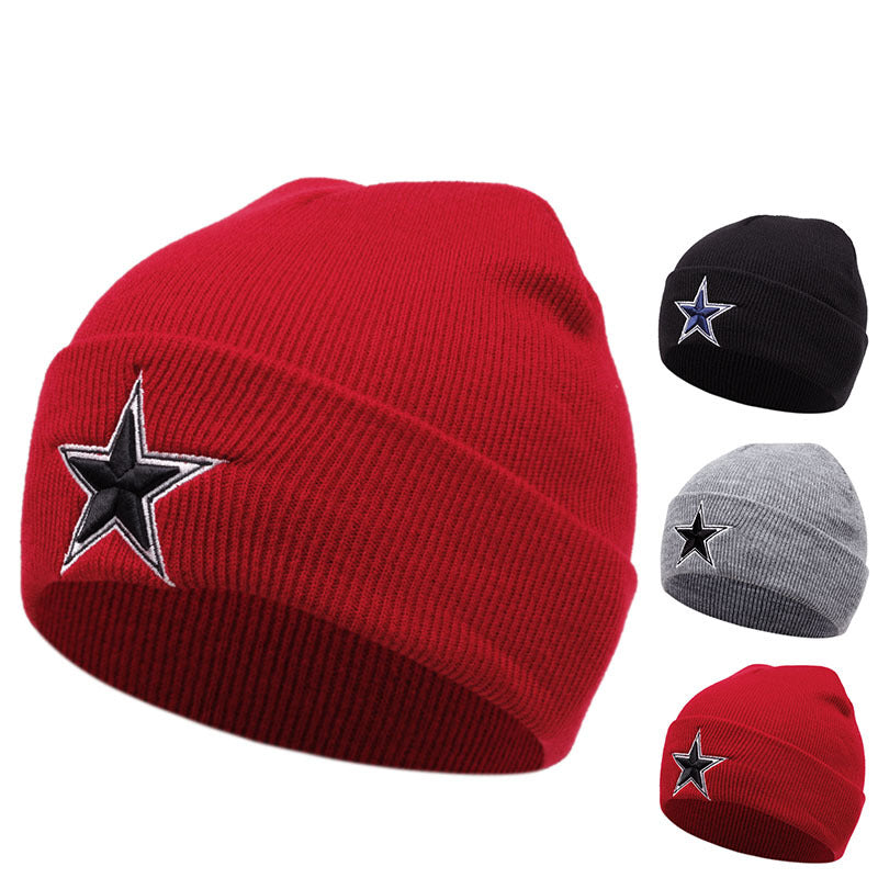 Pandaize Winter Knitted Star Beanie: Stylish Ear-Warming Hat for Outdoor Activities