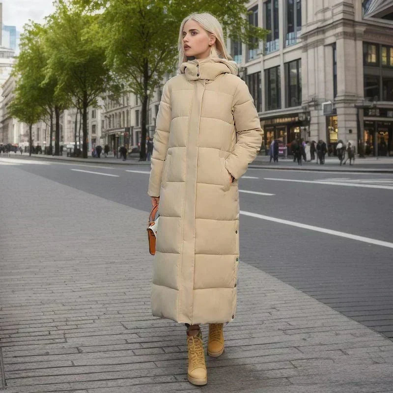 Ladies Insulated Parka Coat Waterproof Quilted Jacket