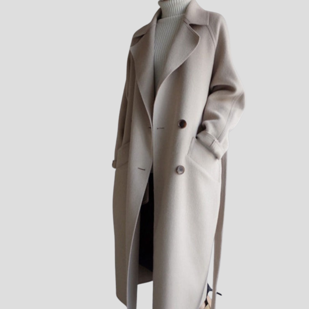 Warm Women's Winter Wool Overcoat