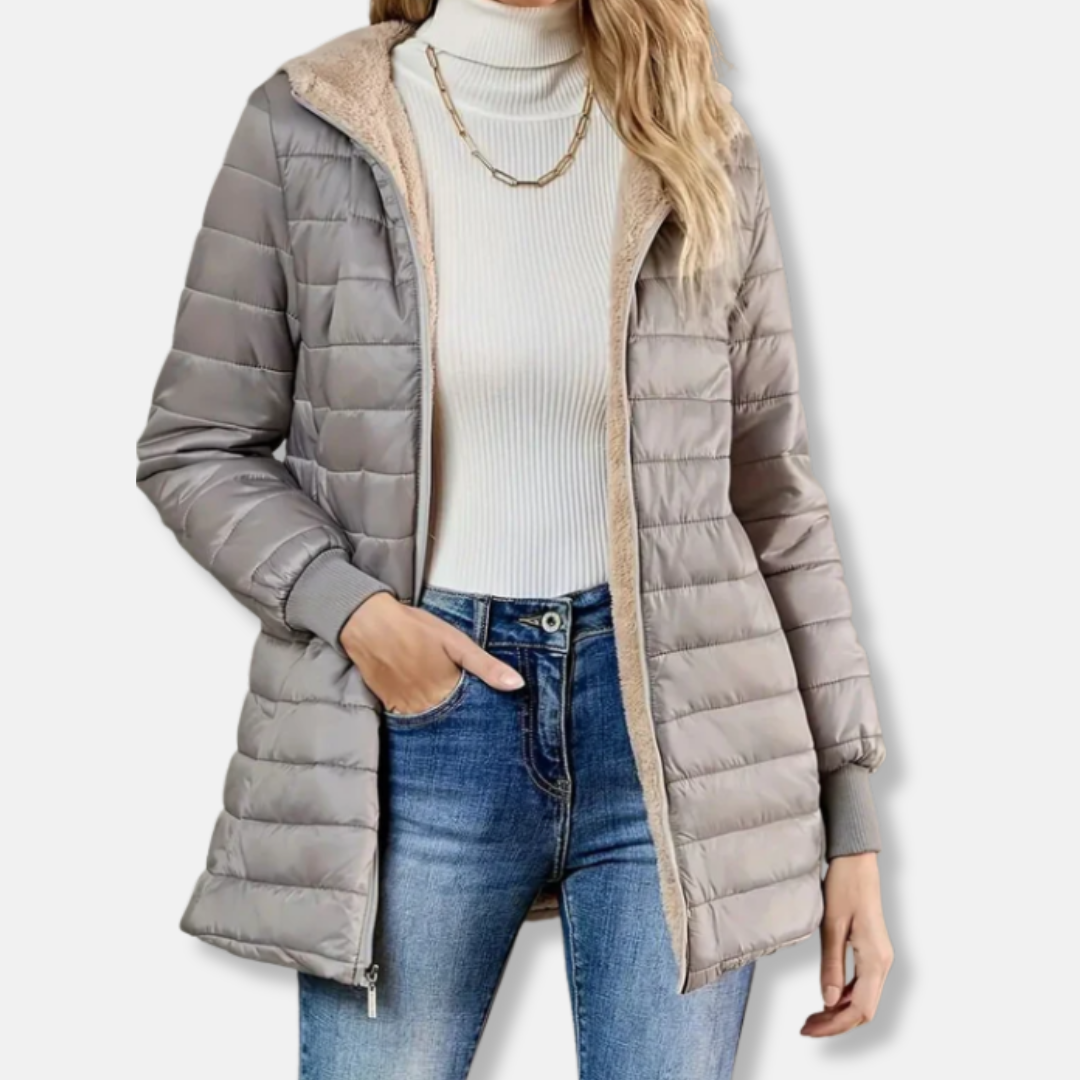 Warm Fleece Lined Hoodie Jacket