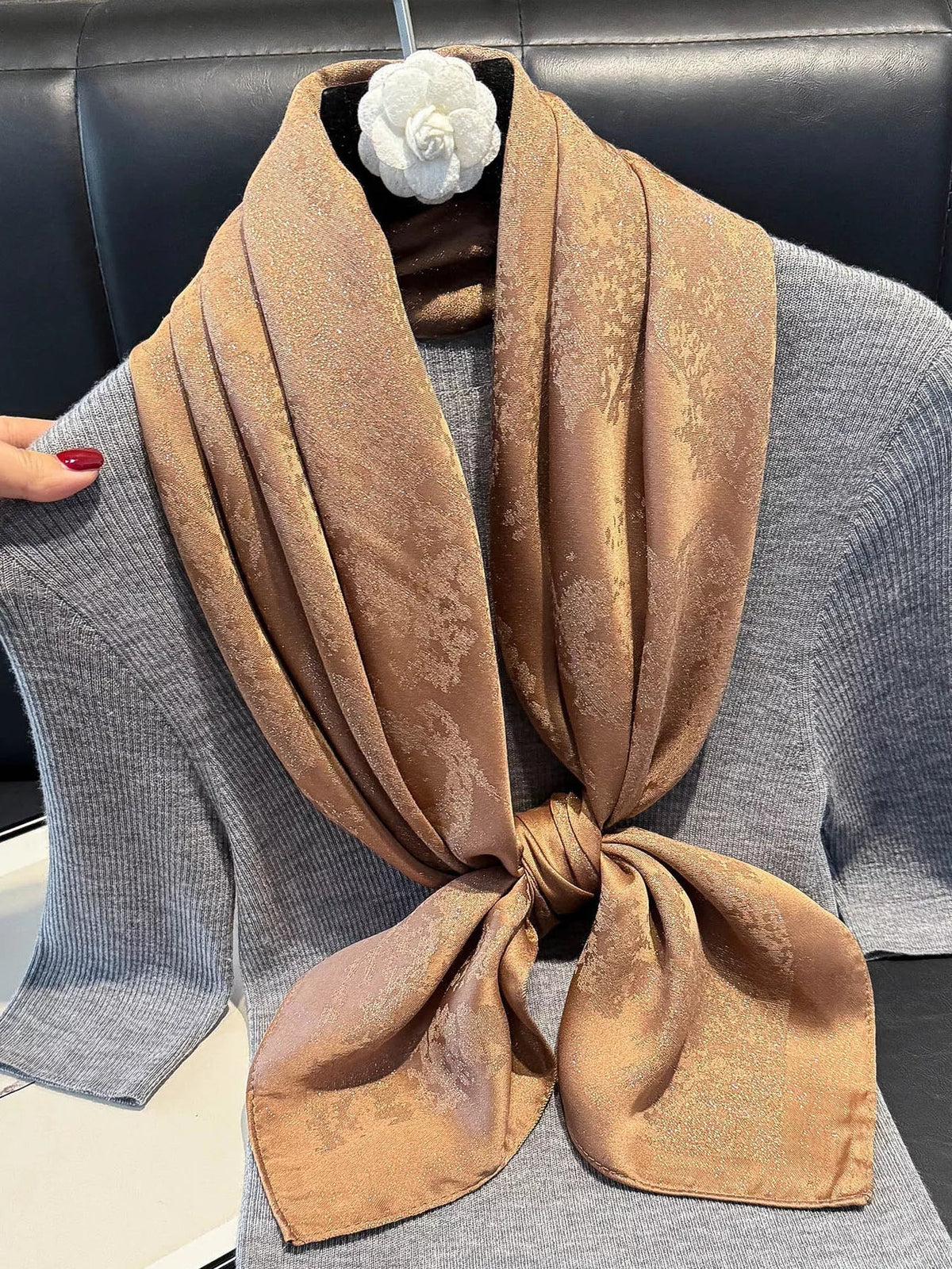 Lightweight Silky Square Scarf