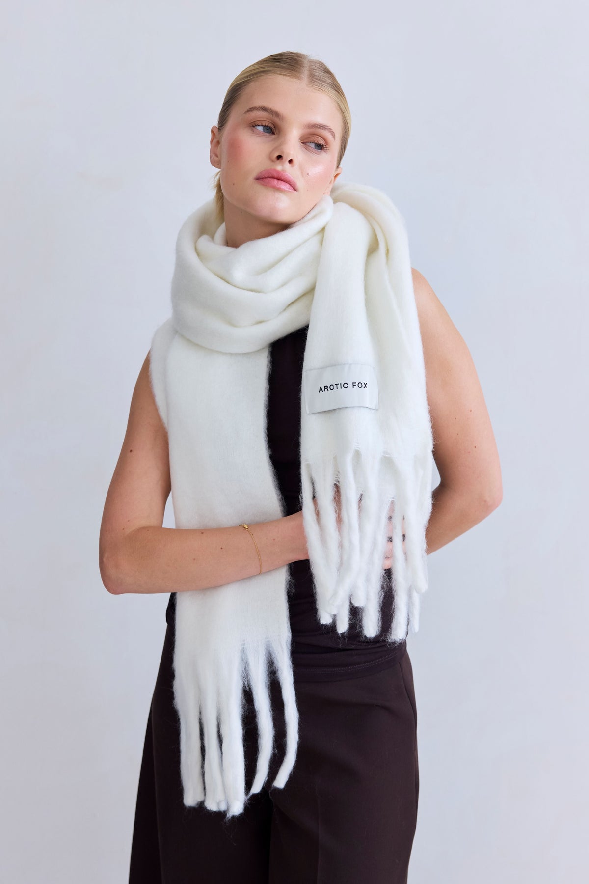 The Stockholm Scarf - Polar White