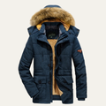 Warm Waterproof Men's Fleece Hooded Parka Coat