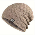 Pandaize: Velvet Winter Slouchy Knitted Hat - Thickened for Ear Protection & Warmth