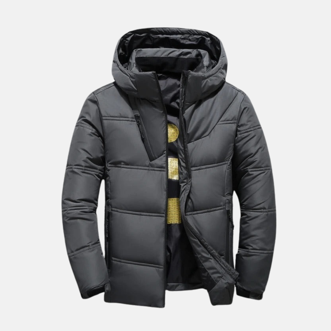 Warm Hooded Down Puffer Jacket