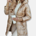 Warm Hooded Puffer Jacket for Women