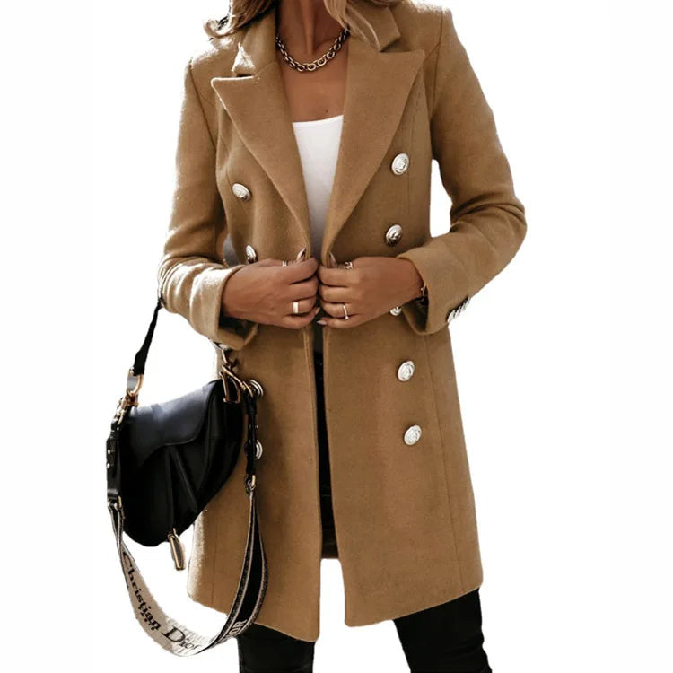 Stylish Women's Winter Wool Overcoat