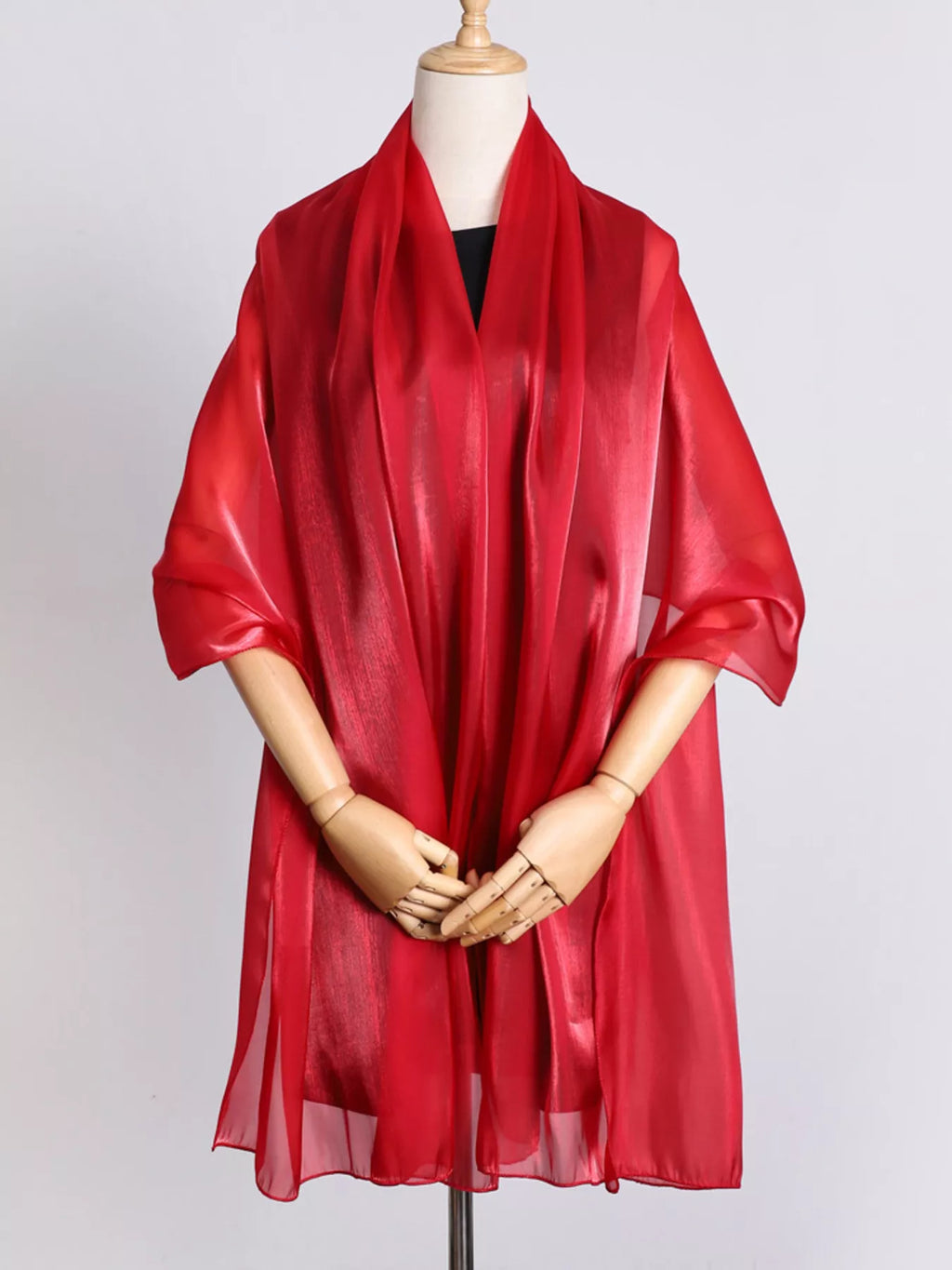 Solid Color Organza Scarf
