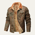 Cozy Men's Faux Leather Shearling Winter Jacket