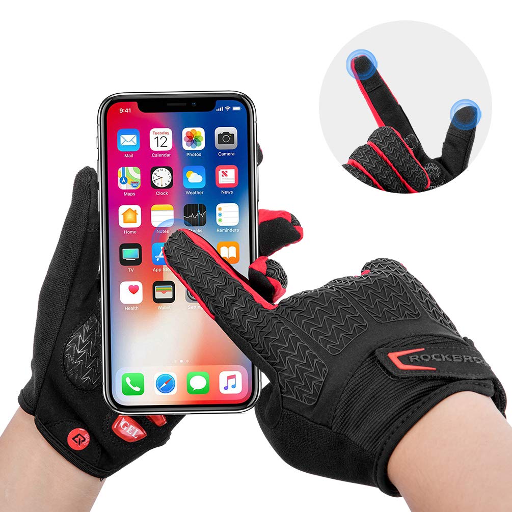 ROCKBROS Winter Cycling Windproof Anti-Slip Thermal Bike Gloves for Cycling,Biking,Running