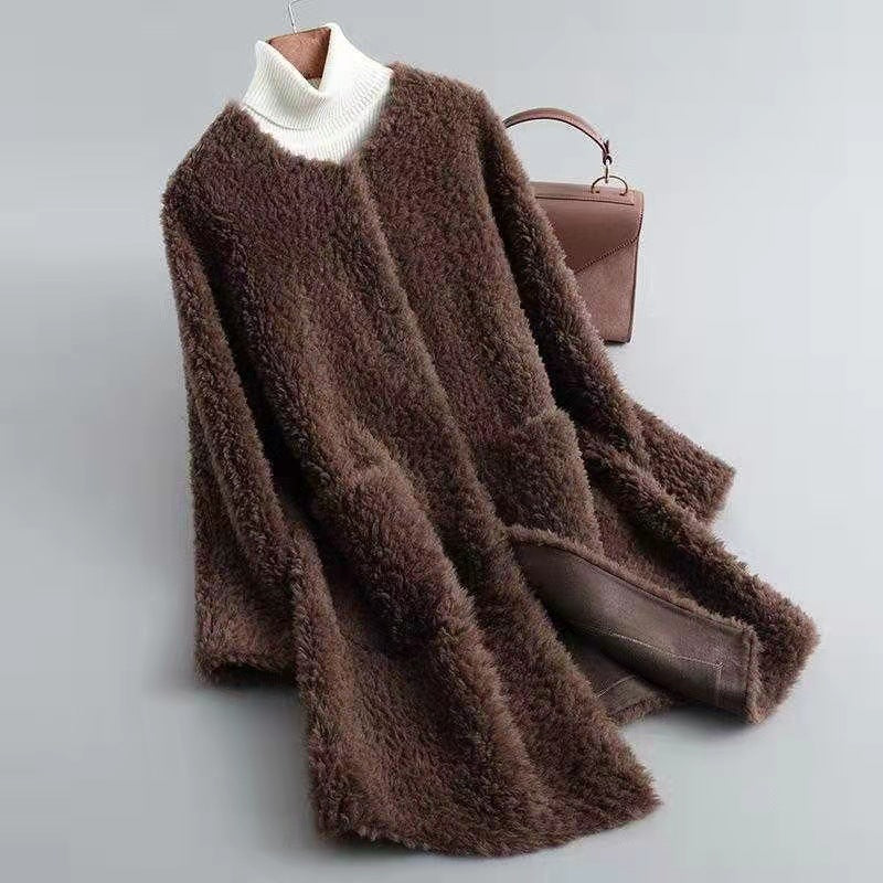 Warm Fuzzy Long Winter Coat for Women