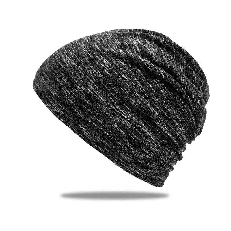 Satin Slouchy Beanie - Unisex Turban Style Winter Cap - Cotton Acrylic Blend Hair Protection Windproof