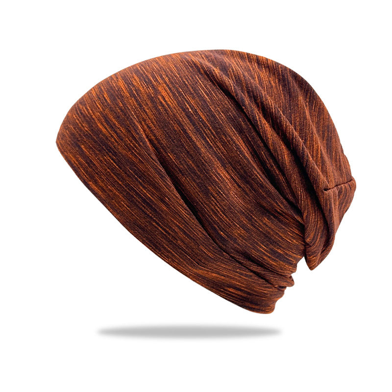 Satin Slouchy Beanie - Unisex Turban Style Winter Cap - Cotton Acrylic Blend Hair Protection Windproof