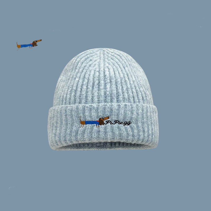 Vintage Animal Embroidered Hat - Winter Windproof Ear Protection Cotton Cap - Unisex Cold Weather Outdoor Beanie