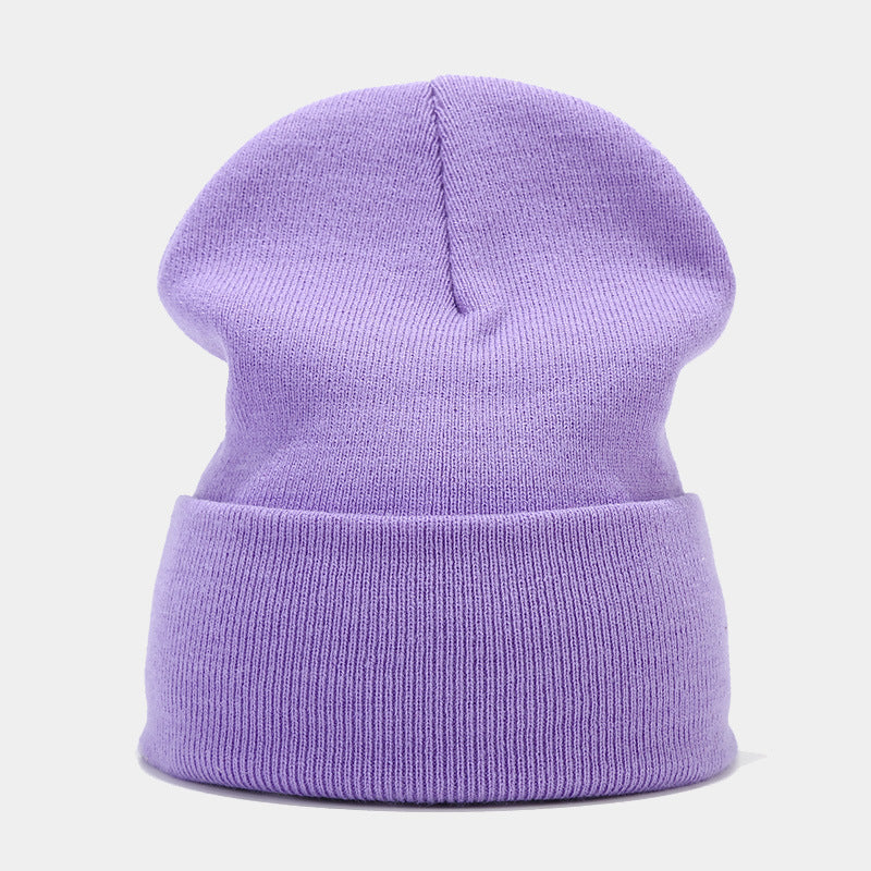High-Quality Knit Beanie for Men and Women - Stylish Outdoor Cold Hat for Fall/Winter, Solid Color, Trendy Warmth, Light Layers Hat