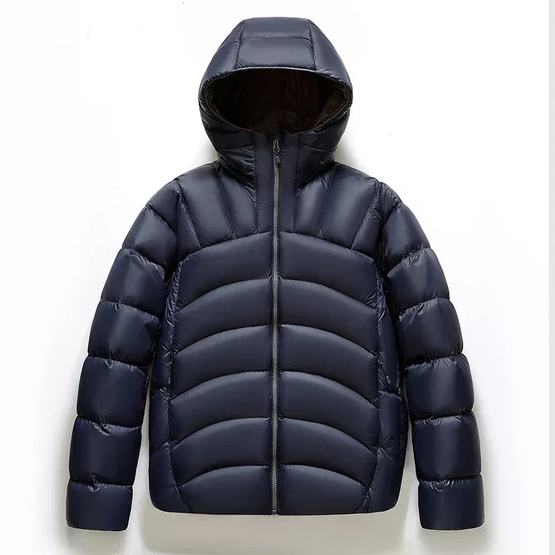 Warm Hooded Puffer Down Jacket