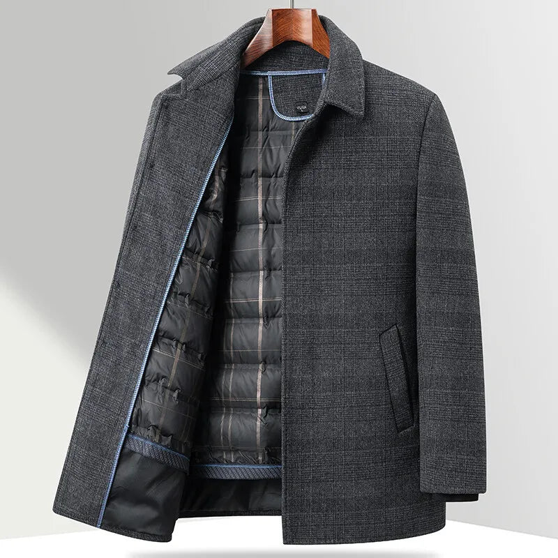 Classic Checked Winter Coat