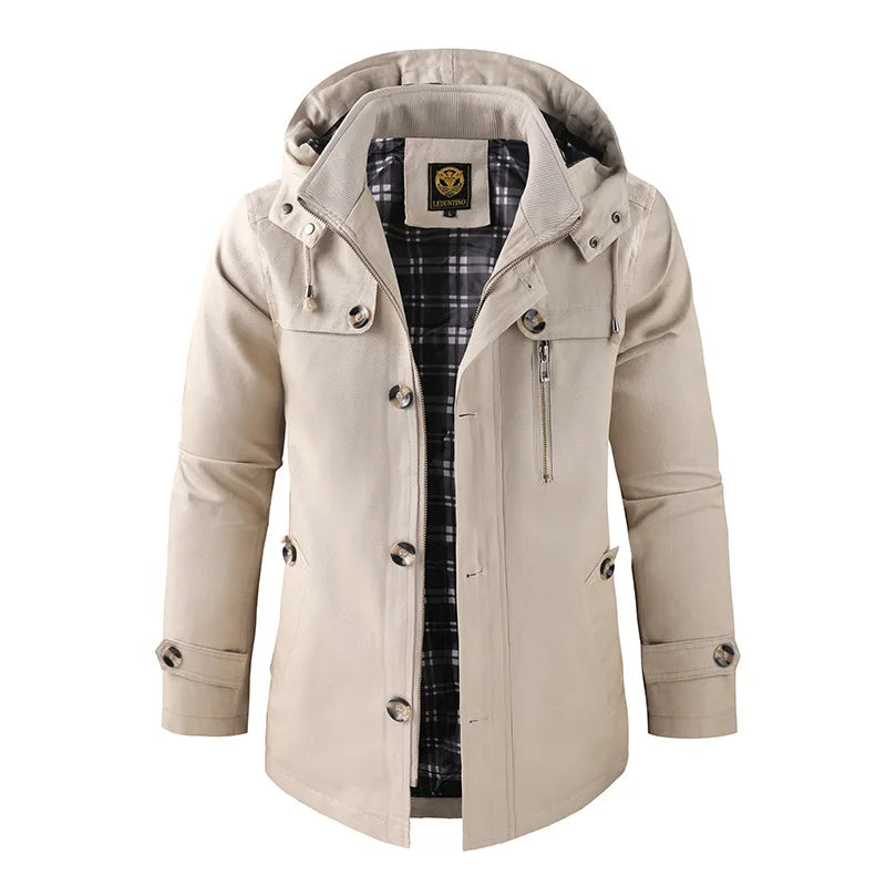 Waterproof Hooded Parka Jacket | Zip Up Winter Coat