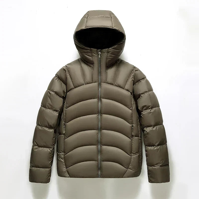Warm Hooded Puffer Down Jacket