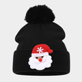 Santa Claus Fur Ball Beanie: Cozy Knit Winter Hat