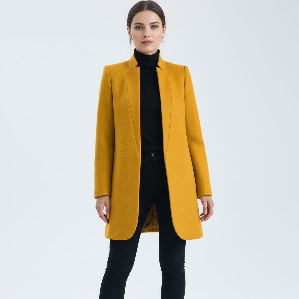 Trendy High Neck Winter Coat