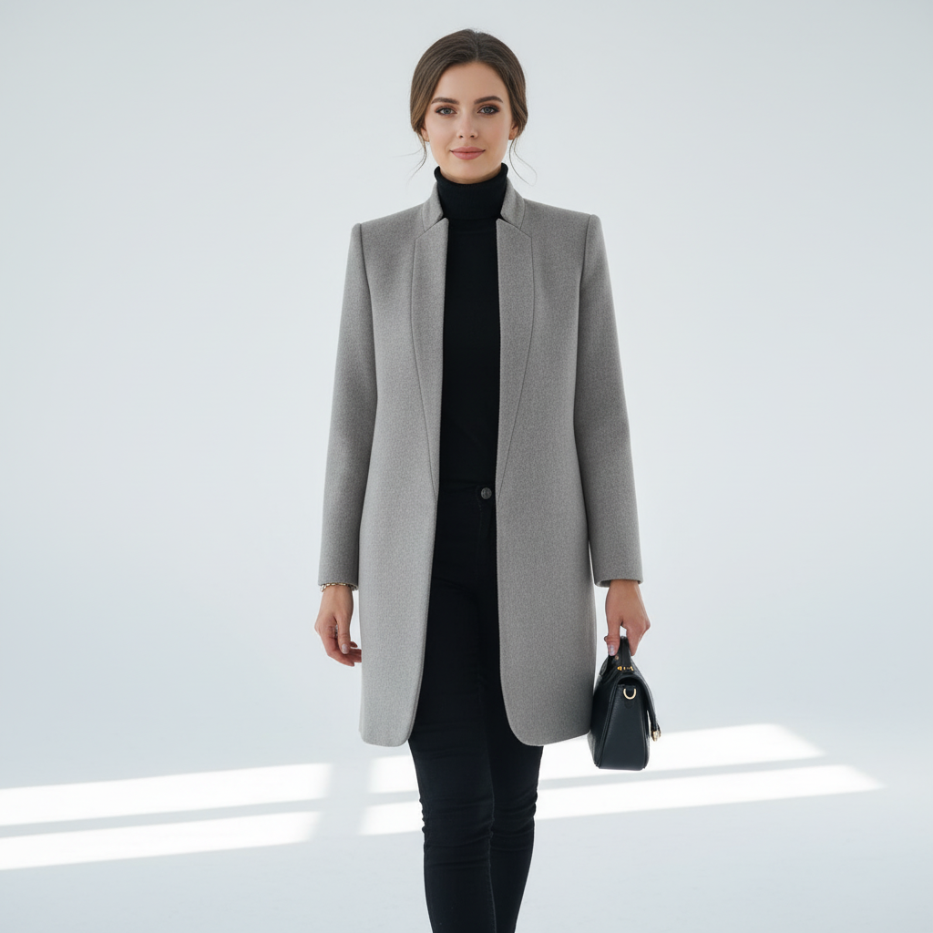 Trendy High Neck Winter Coat