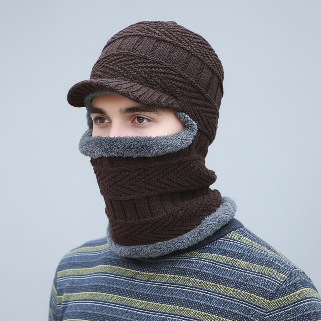 Thermal Face Mask with Built-in Visor