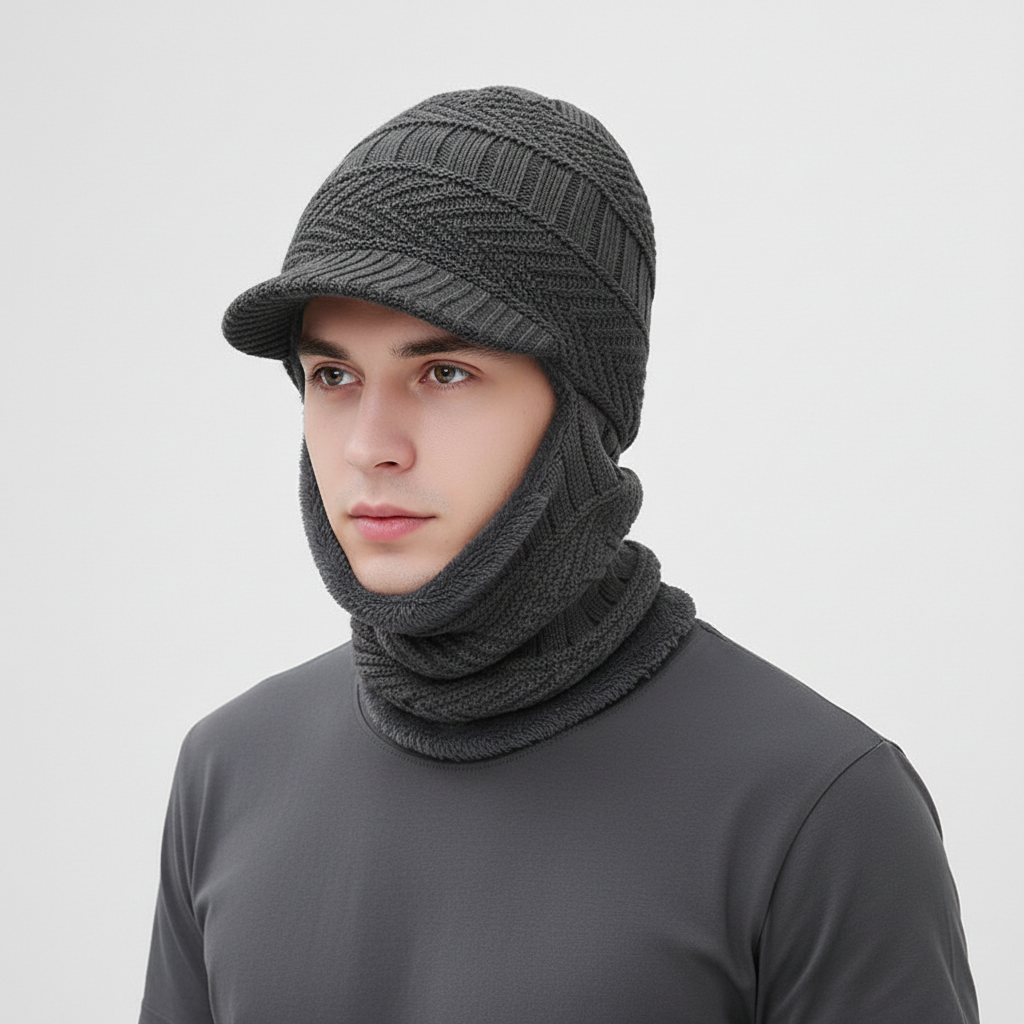 Thermal Face Mask with Built-in Visor