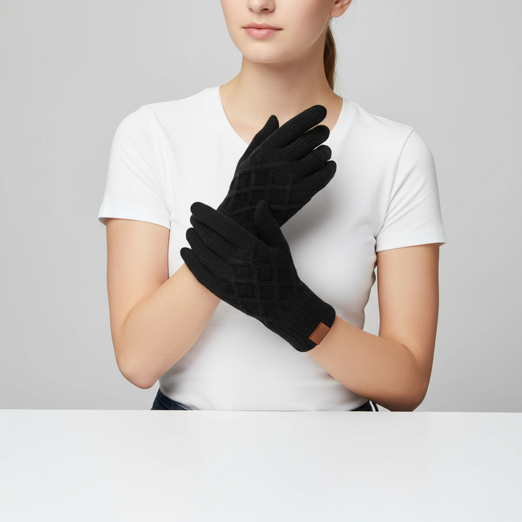Warm Fleece Lined Winter Gloves