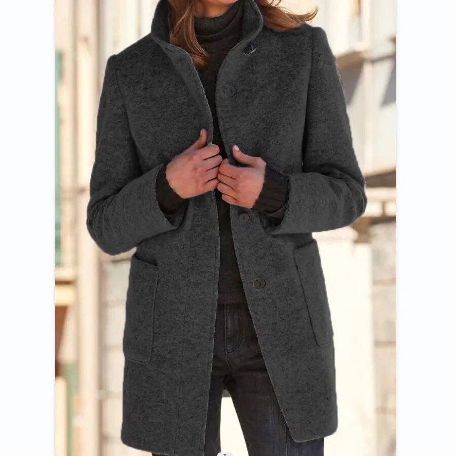 Warm Faux Wool Winter Jacket