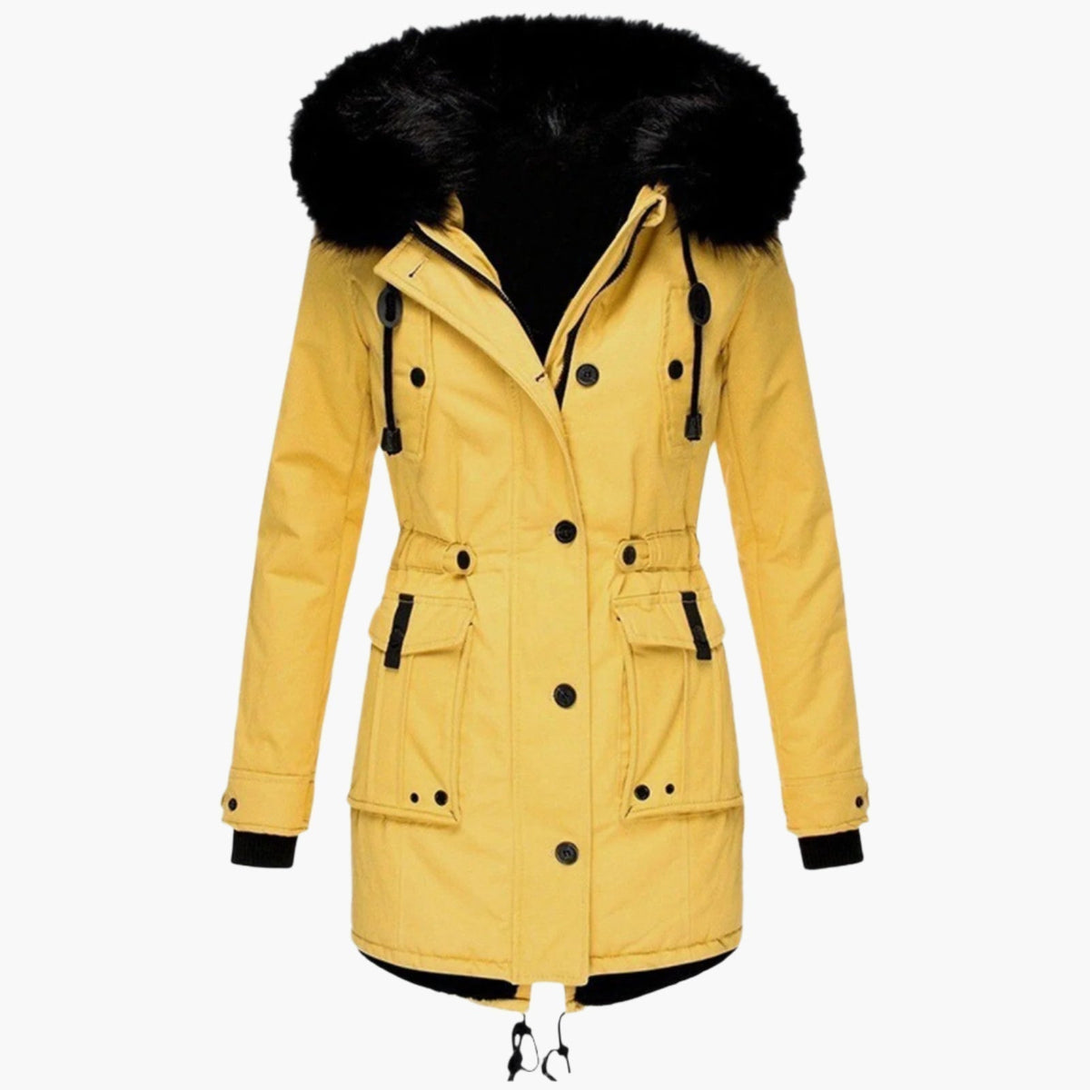 Warm Fur Hooded Winter Parka Coat