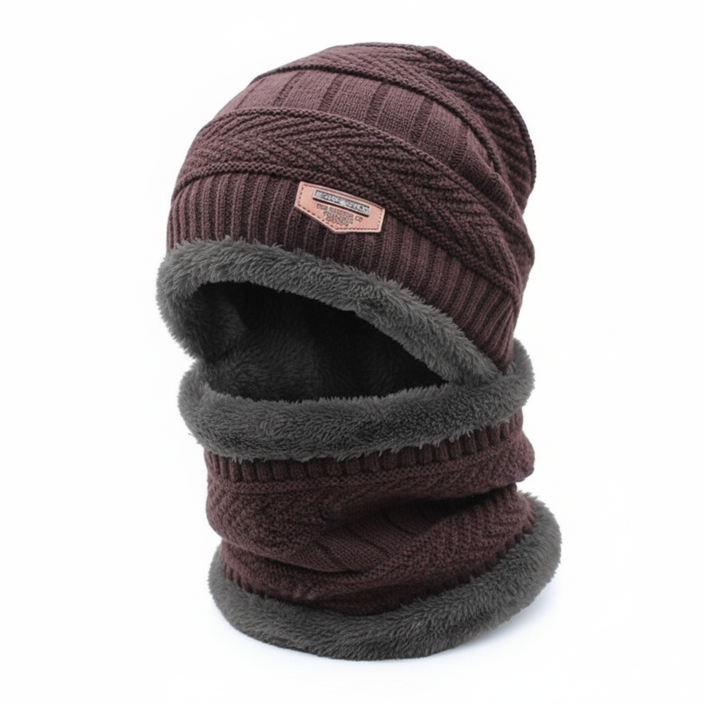 Cold Weather Beanie with Face Mask