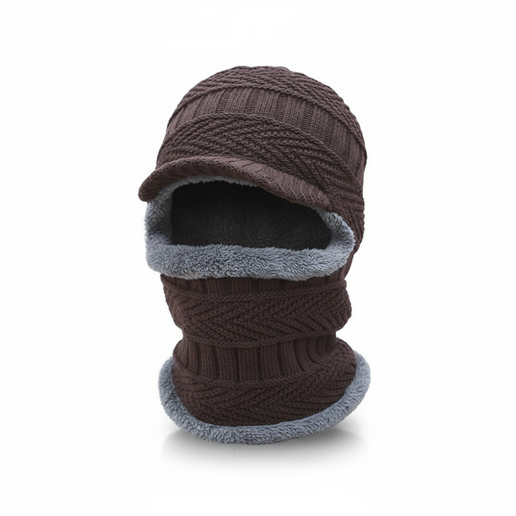 Cold Weather Beanie with Face Mask