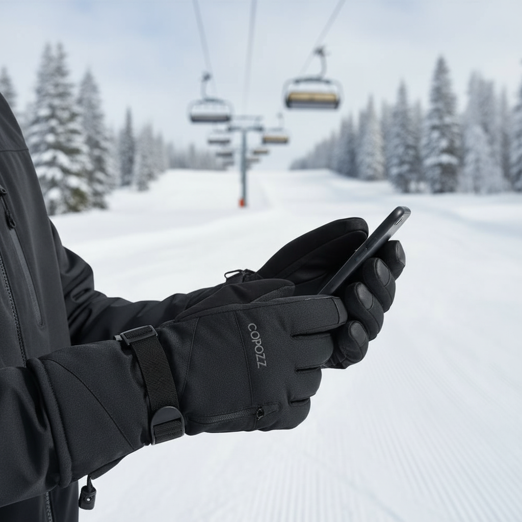 Warm Waterproof Mens Touchscreen Gloves