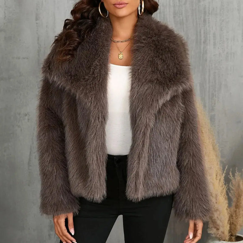Soft Faux Fur Lined Warm Winter Coat