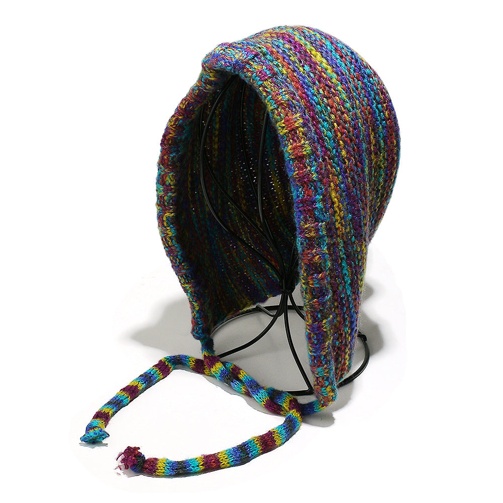 Rainbow Gradient Knit Beanie - Cozy Winter Hat