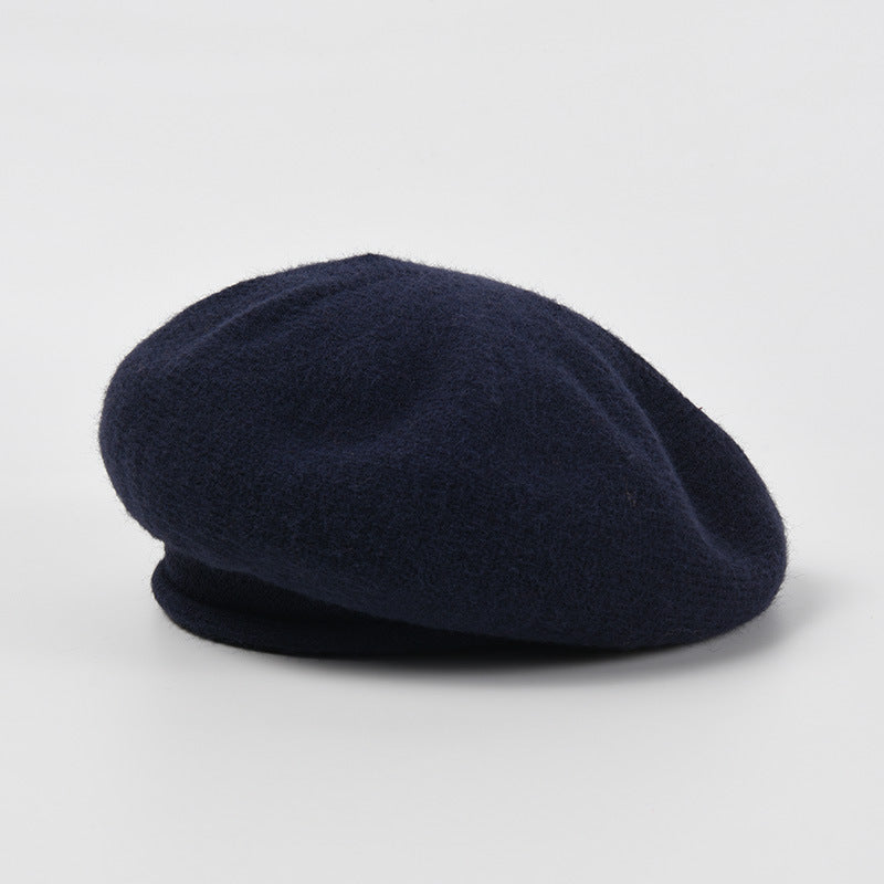 Cozy Knit Beret: Chic Autumn/Winter Painter Hat