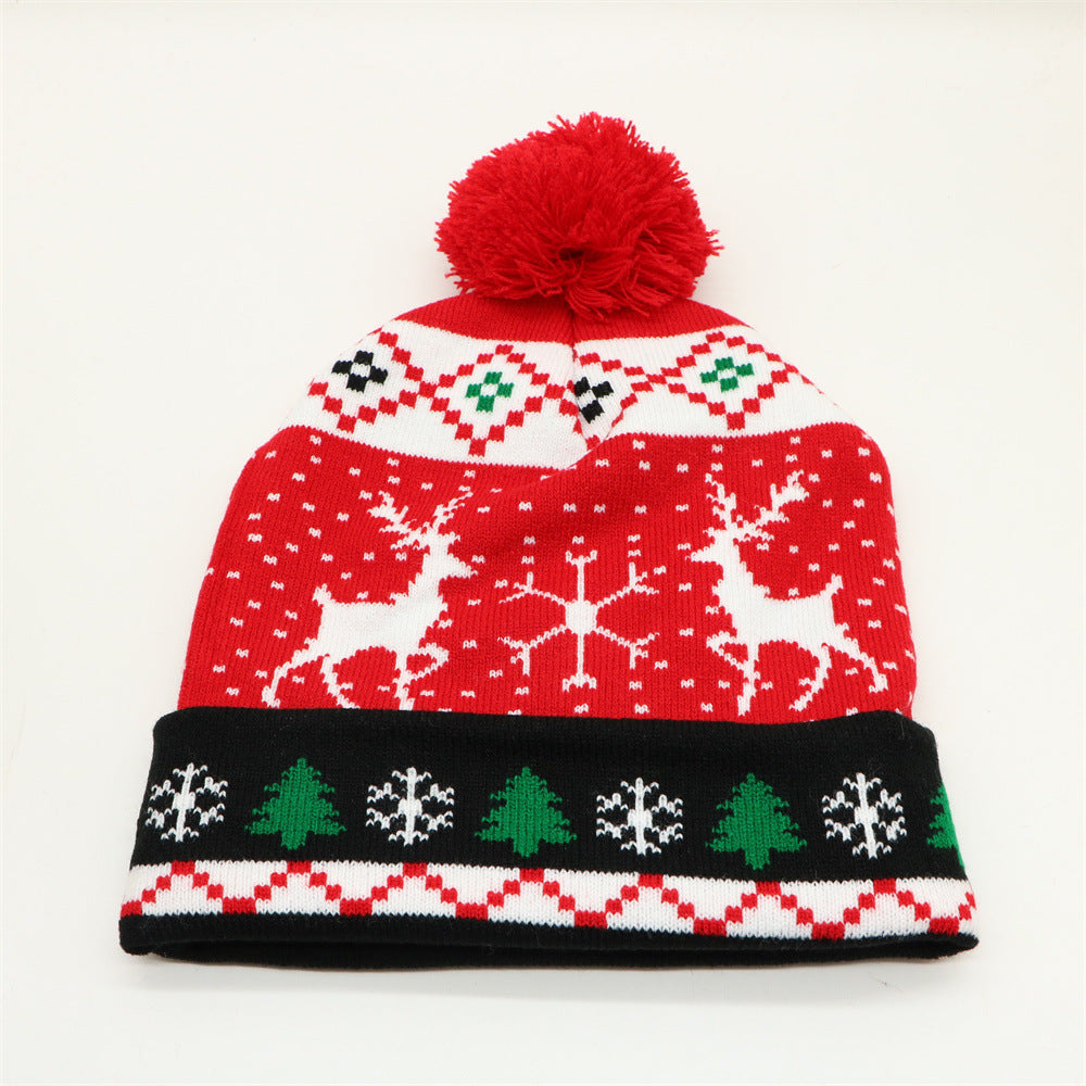 Cozy Christmas Jacquard Knit Beanie | Warm Winter Hat