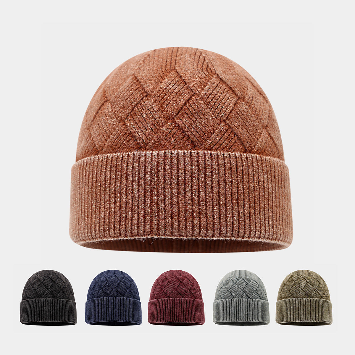 Warm Twist Knit Beanie - Cozy Unisex Winter Hat