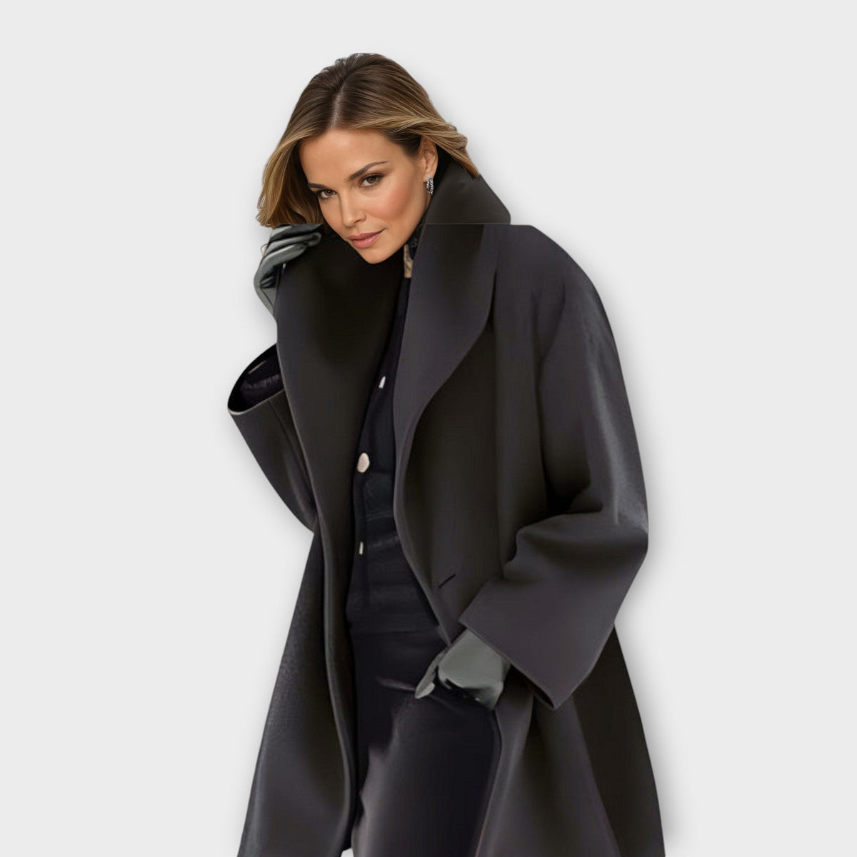 Vivienne | Ladies Large Fur Trim Parka Coat