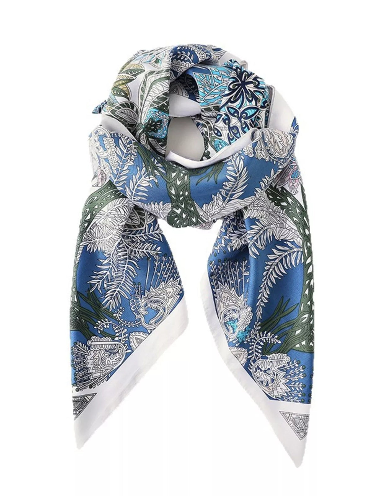 Floral Print Square Scarf