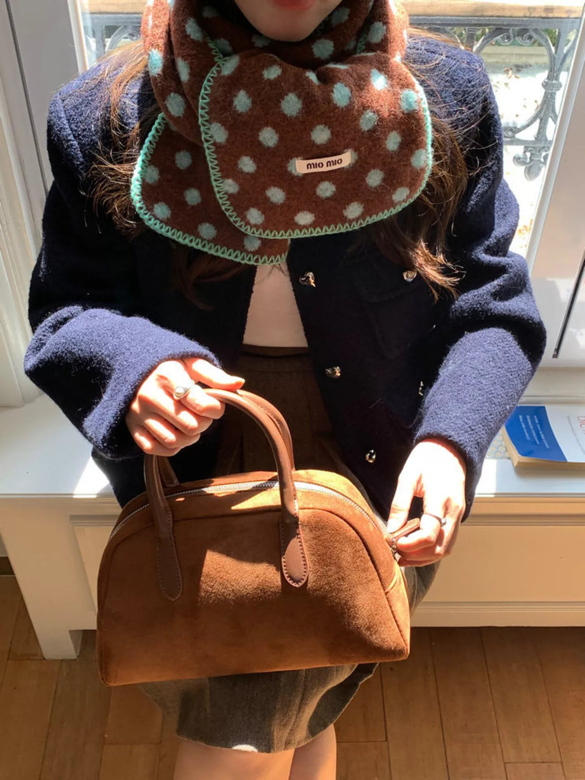 Polka Dot Warm Scarf
