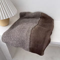 Knitted Scarf with Dyed Edges