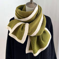 Contrast Trim Winter Scarf