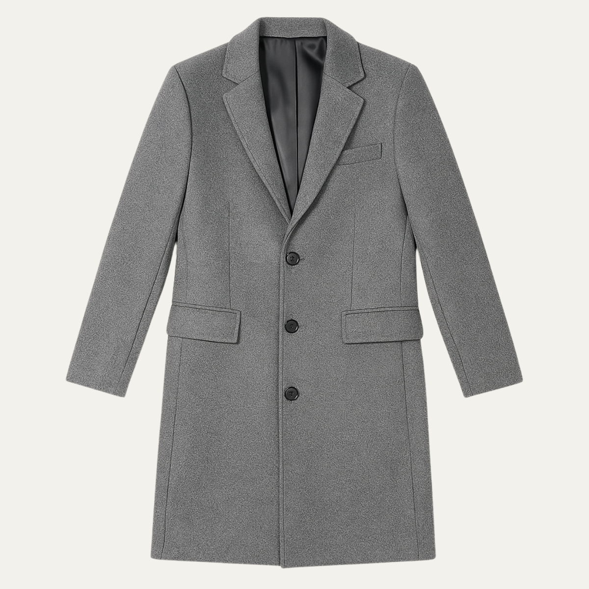 Classic Men's Wool Mix Winter Coat