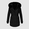 Warm Faux Fur Parka Coat for Women