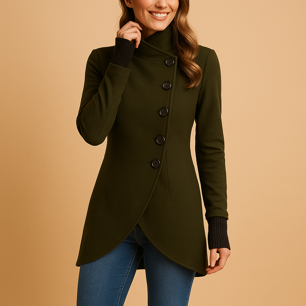 Large Fit Women's Asymmetric Winter Coat