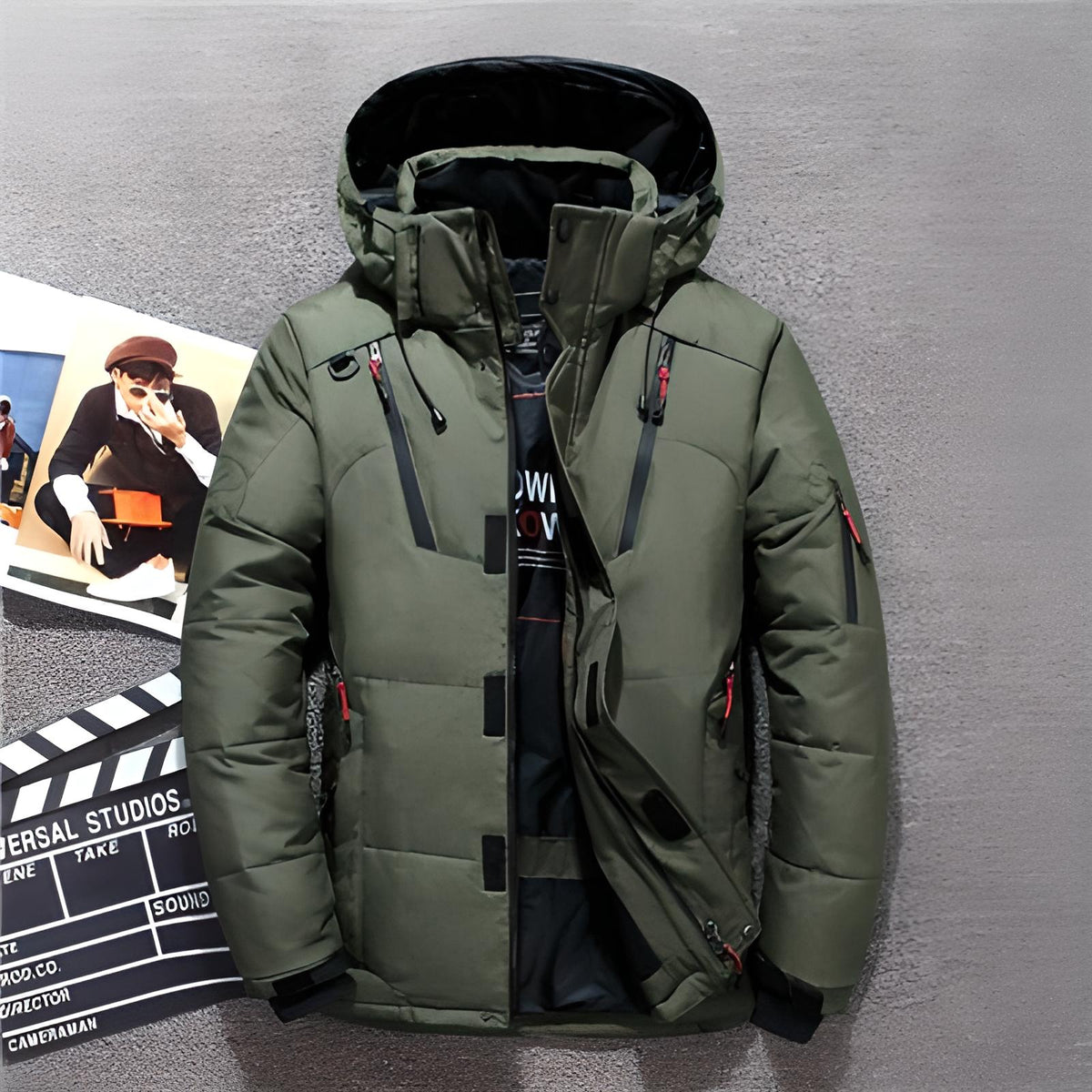 Warm Waterproof Men's Insulated Parka Coat